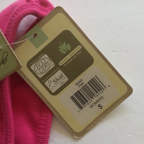 GREENSOURCE PINK EMBELLISHED TANK TOP SMALL NWT - Picture 10 of 11